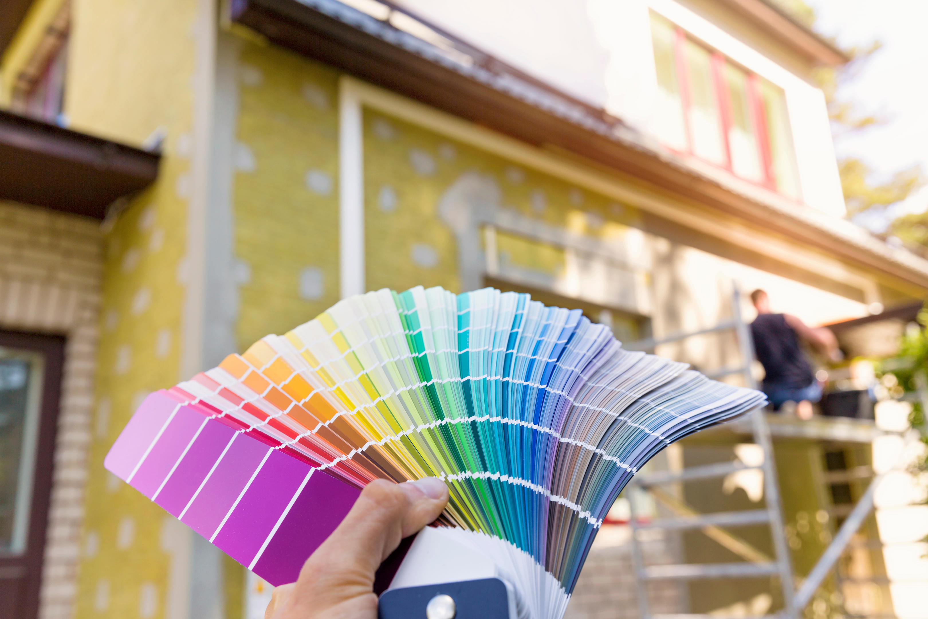 choosing a paint color for house exterior, facade