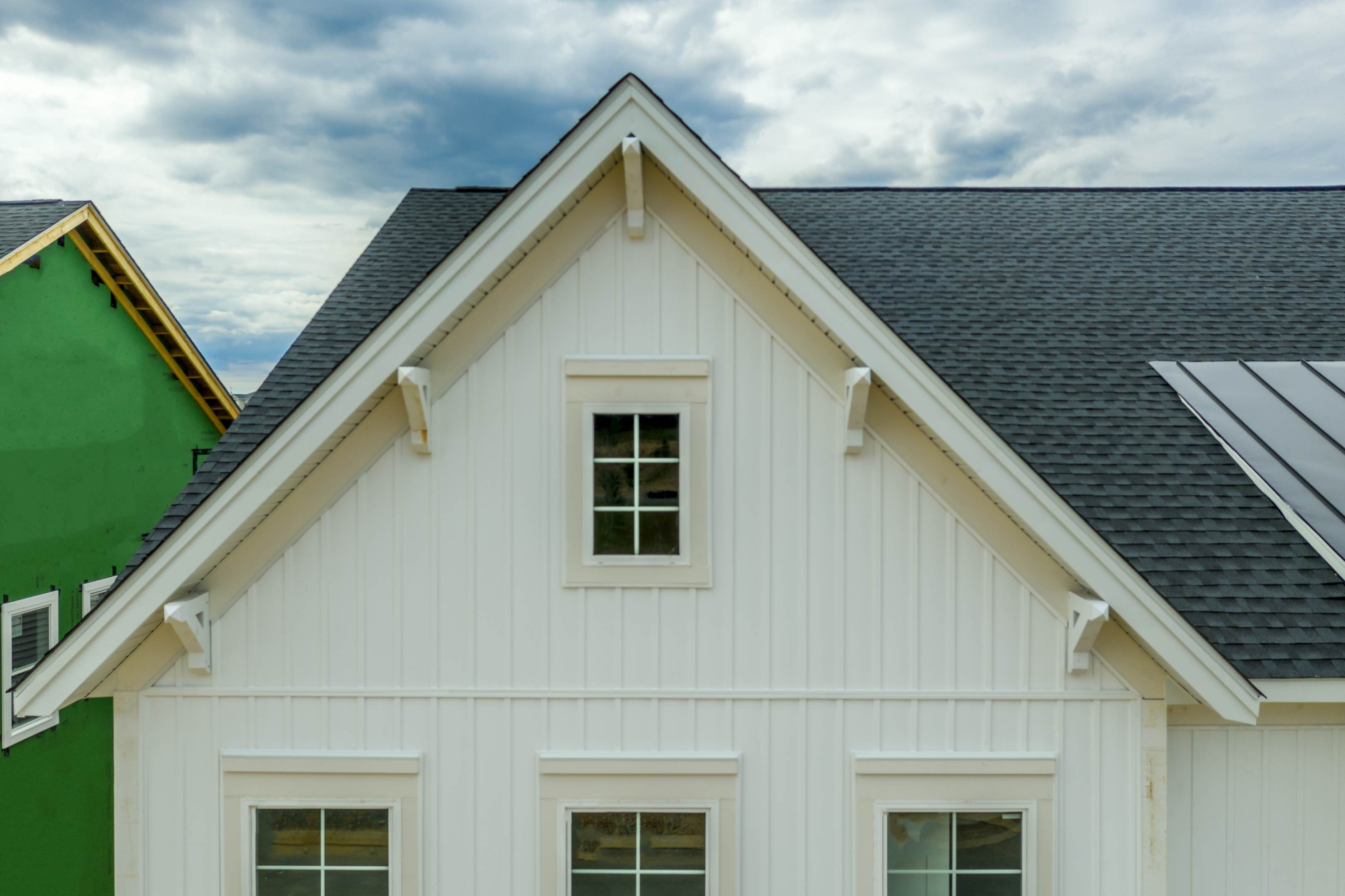 Board and batten siding