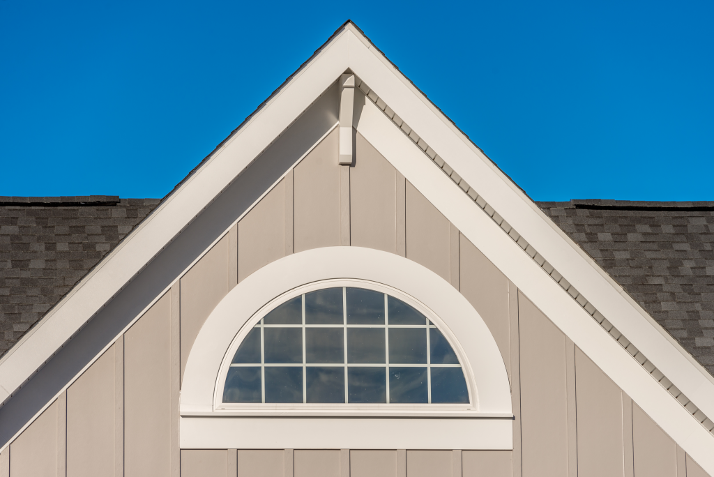 board and batten siding on a gable