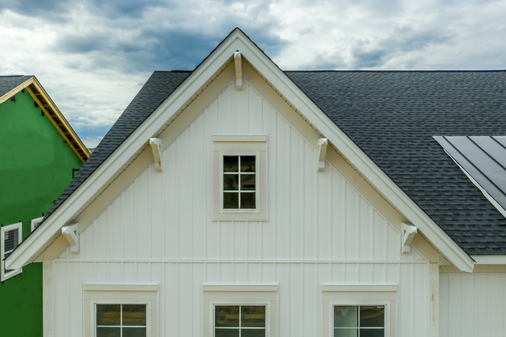 house exterior gable, fascia, soffit and windows