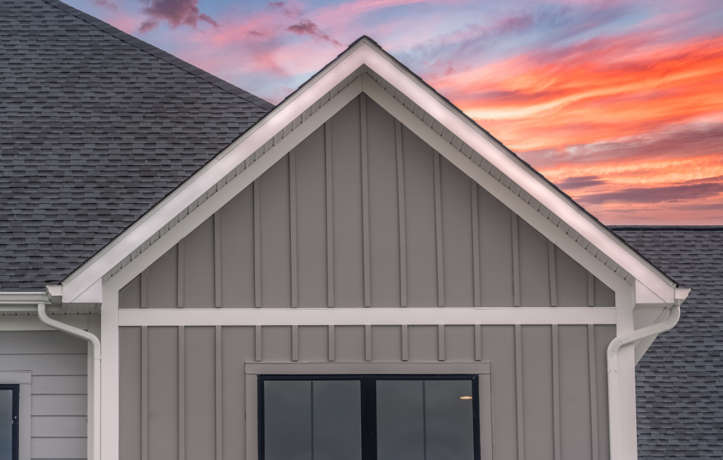 grey board and batten siding installed by siding contractors in seattle