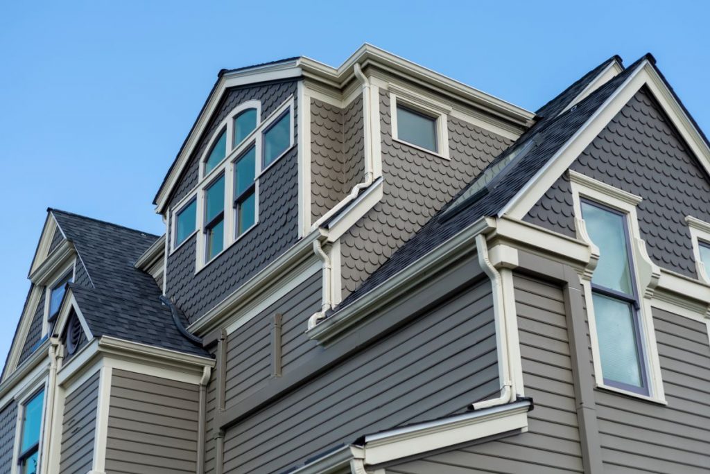 large house exterior under blue sky