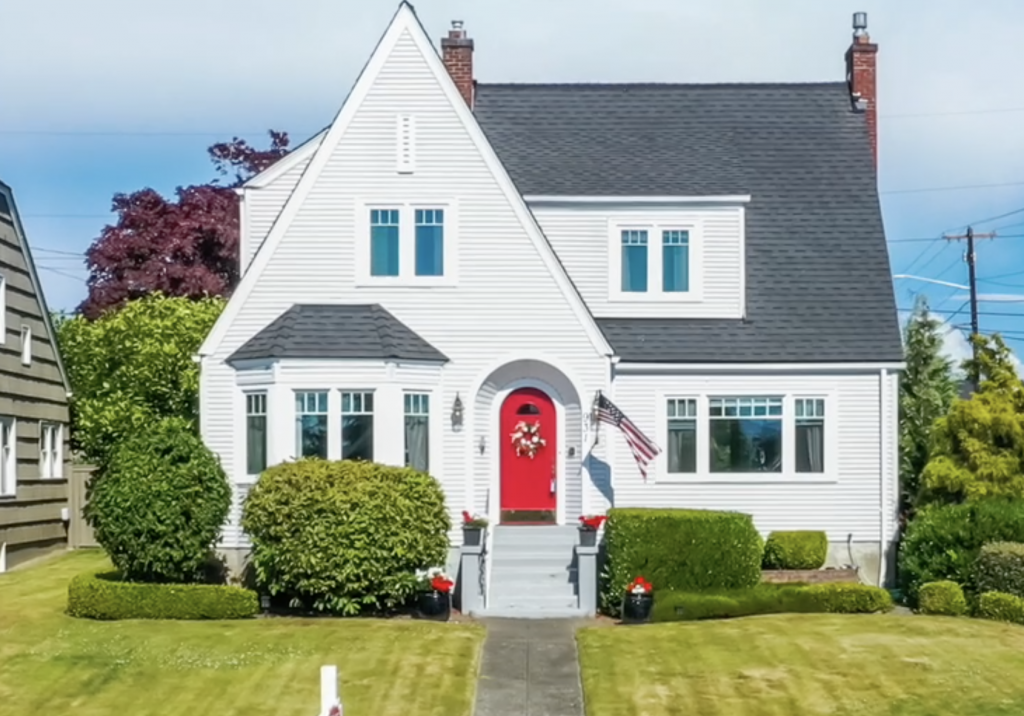 house white siding exterior