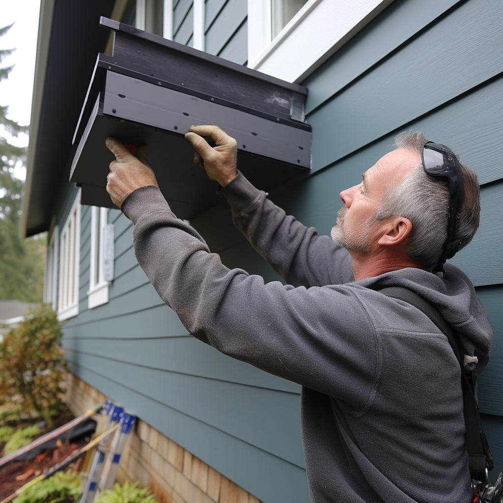 professional sider installing siding